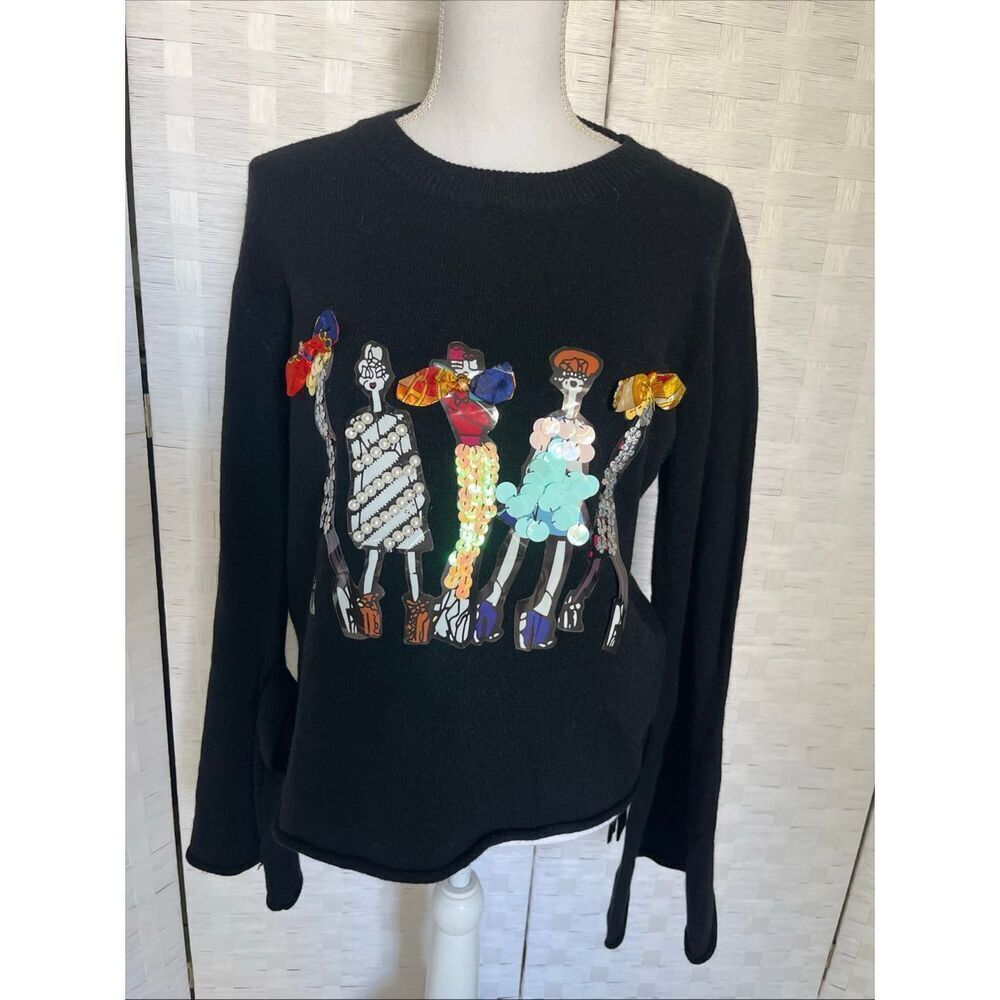 Coco + Carmen Women’s Sweater Size S Multi-color Long Bell Sleeve